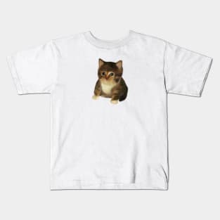 Cute little painted cat Kids T-Shirt